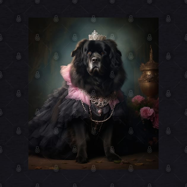 Majestic Newfoundland - Medieval Princess by HUH? Designs